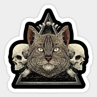 Triangle Cat Sticker